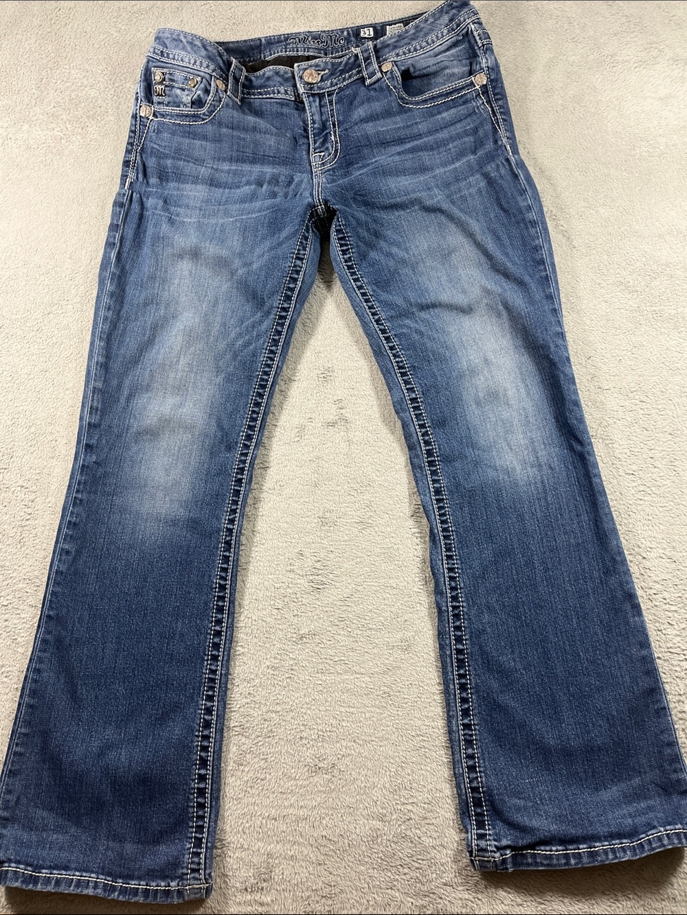 Miss Me Jeans Women Size 31 Boot 
Cut Faded